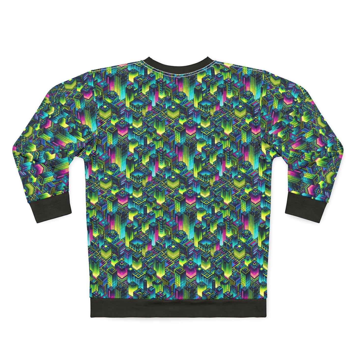 Tech-Infused Neon Tech-Forward Streetwear Sweatshirt - 8404 Design-65