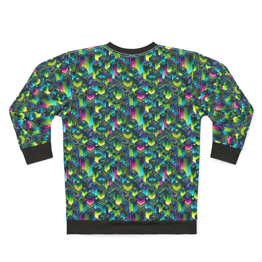 Tech-Infused Neon Tech-Forward Streetwear Sweatshirt - 8404 Design-65