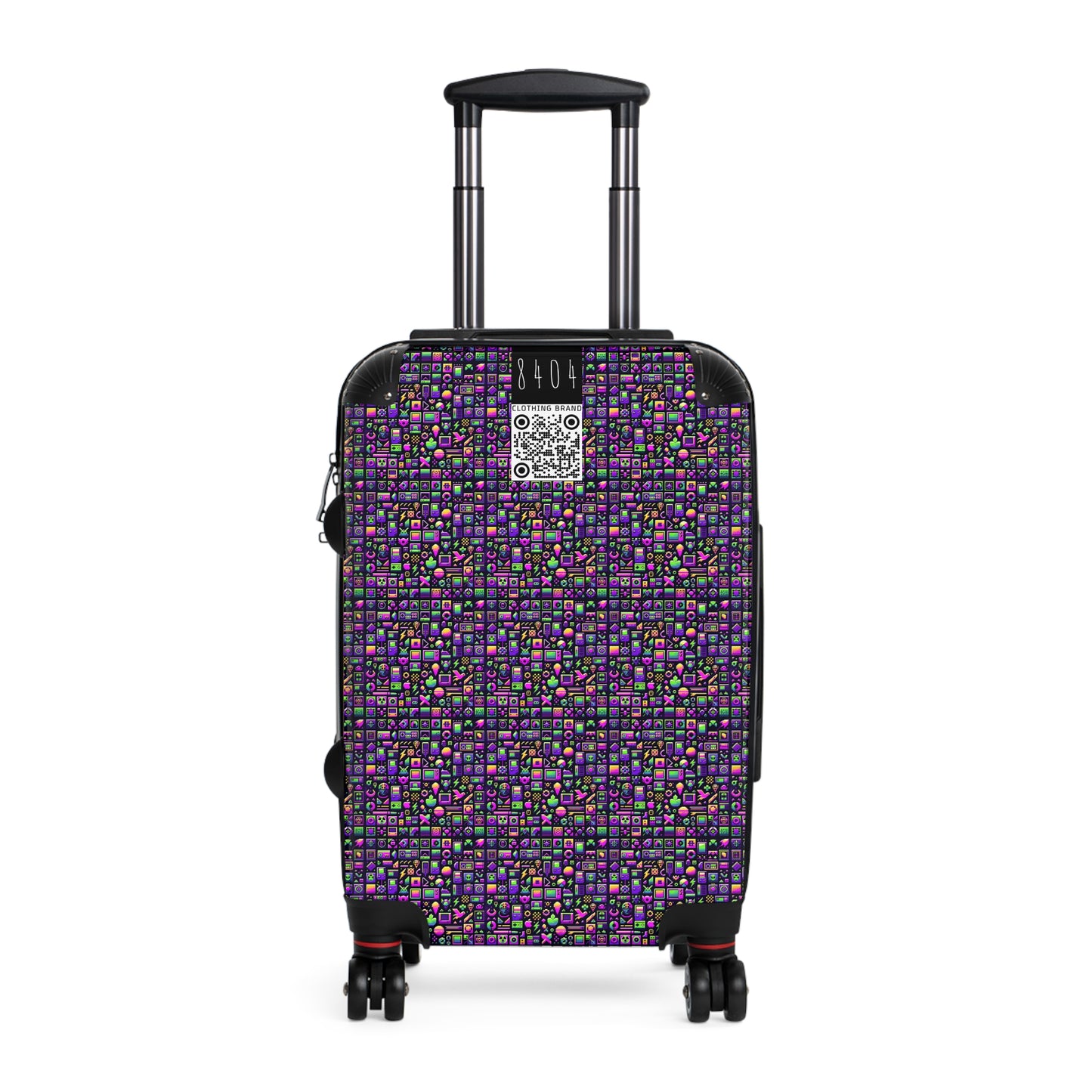 Digital Nostalgia Remix Modern Vintage Fusion Suitcase - 8404 Design-49