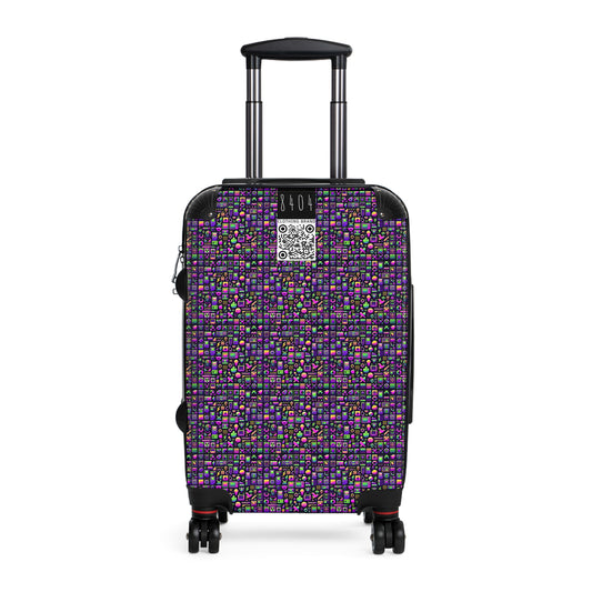 Digital Nostalgia Remix Modern Vintage Fusion Suitcase - 8404 Design-49