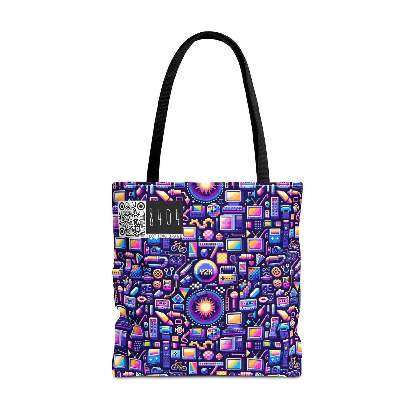 Digital Nostalgia Modern Retro Fusion Tote Bag - 8404 Design-64