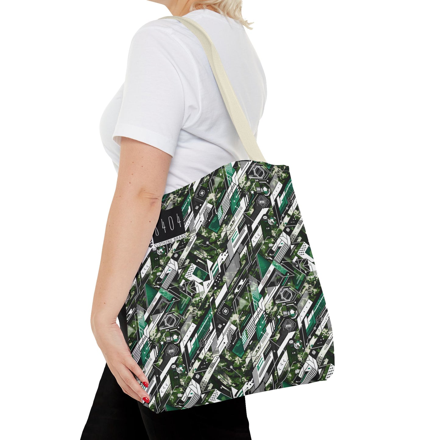 Tech Camo Fusion Tech-Forward Streetwear With a Futuristic Edge Tote Bag - 8404 Design-63
