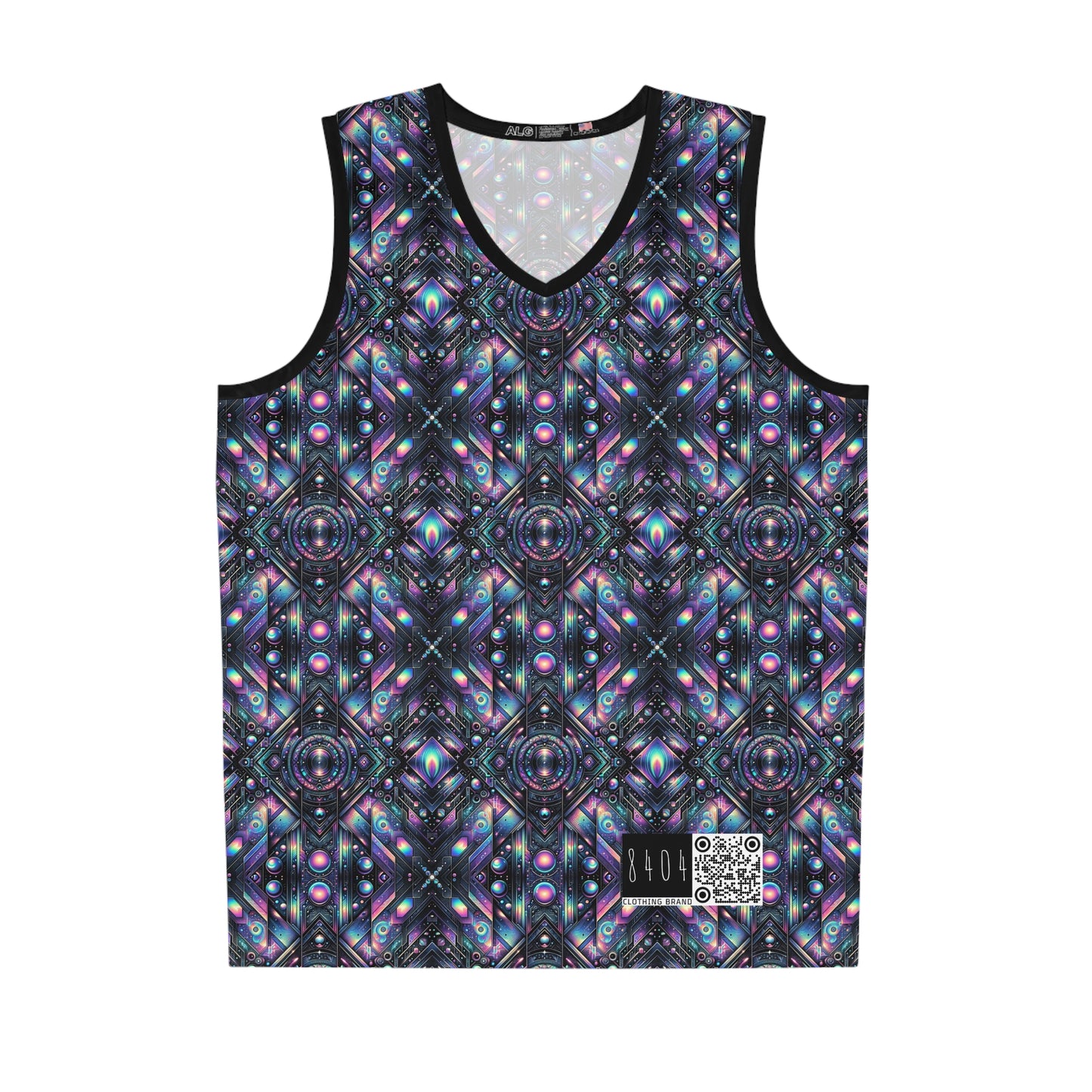Galactic Hues Tech-Forward Cosmic Fusion Basketball Jersey - 8404 Design-58