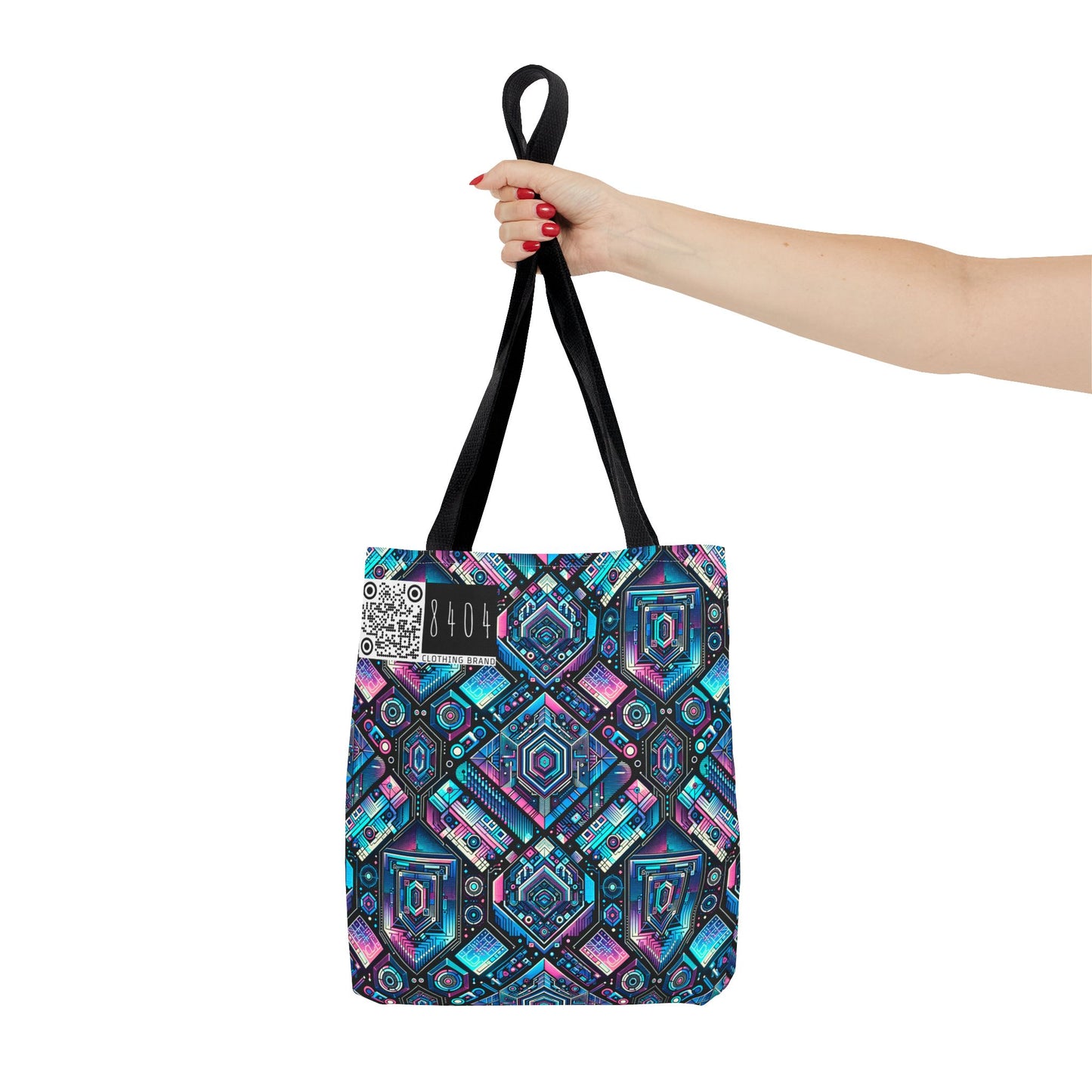Digital Dreamland Futuristic Tech Aesthetic Tote Bag - 8404 Design-46