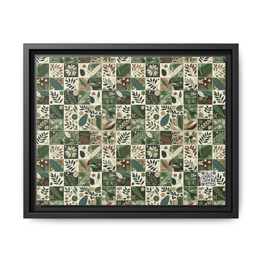 Streetwear Sustainability Environmentally Conscious Streetwear with a Natural Aesthetic Matte Canvas, Framed (multi-color) - 8404 Design-57 A