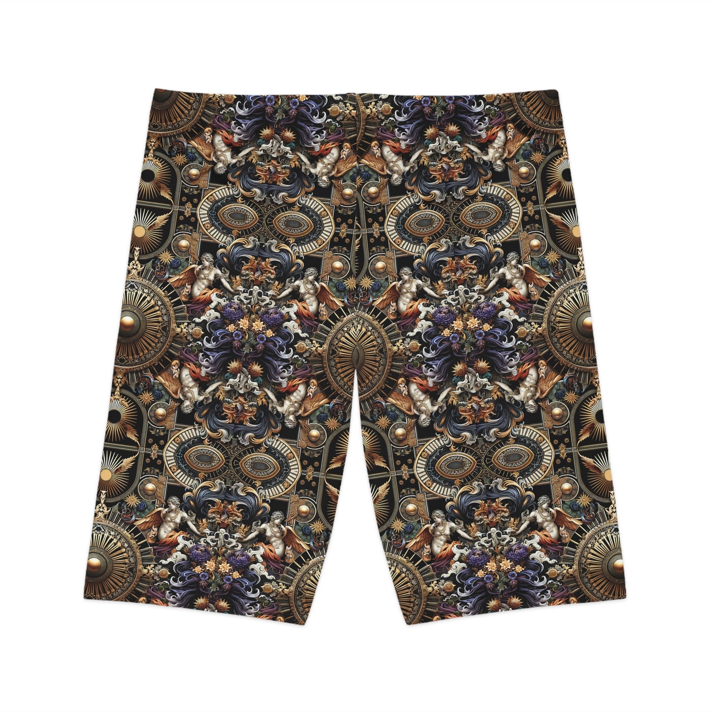 Digital Renaissance Luxurious Streetwear Inspired By Classical Art With a Modern Twist Women's Bike Shorts - 8404 Design-55