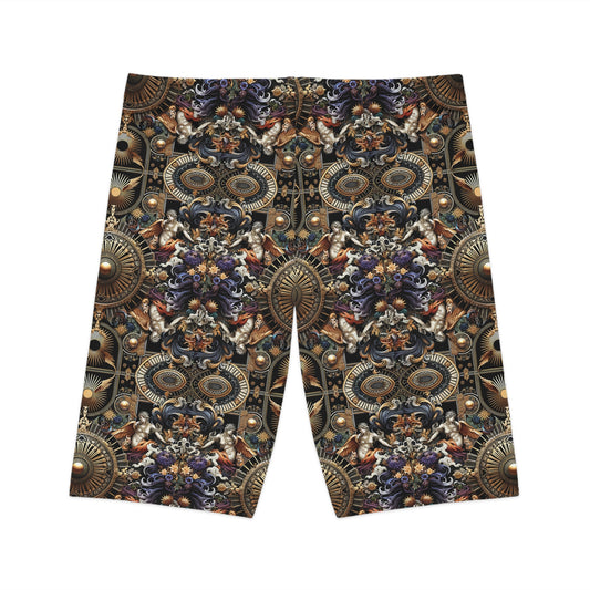 Digital Renaissance Luxurious Streetwear Inspired By Classical Art With a Modern Twist Women's Bike Shorts - 8404 Design-55
