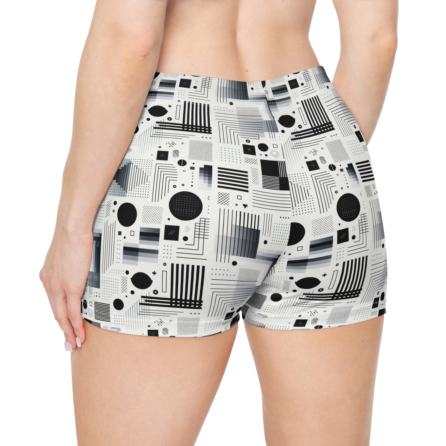 Digital Minimalism Minimalist Tech Women's Shorts - 8404 Design-60