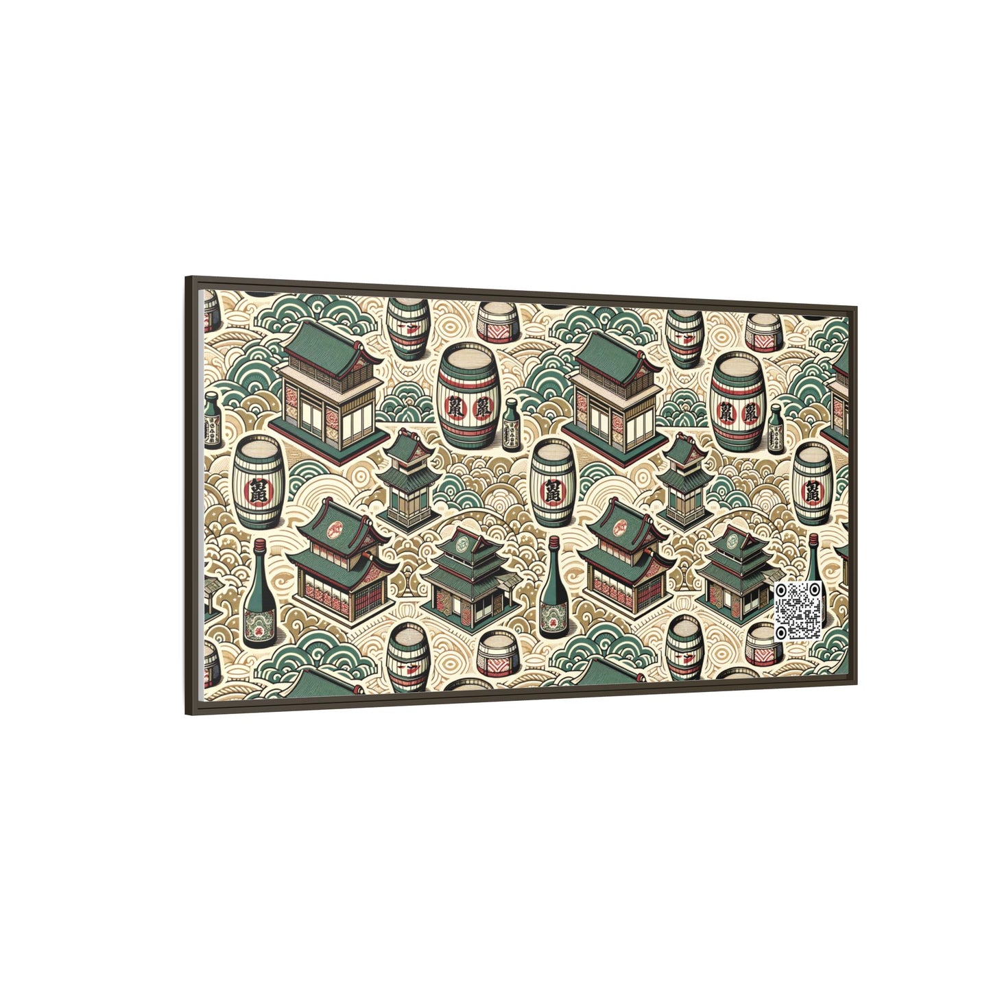 Cultural Artisanal Fusion Contemporary Cultural Elegance Matte Canvas, Framed (multi-Color) - 8404 Design-68 B