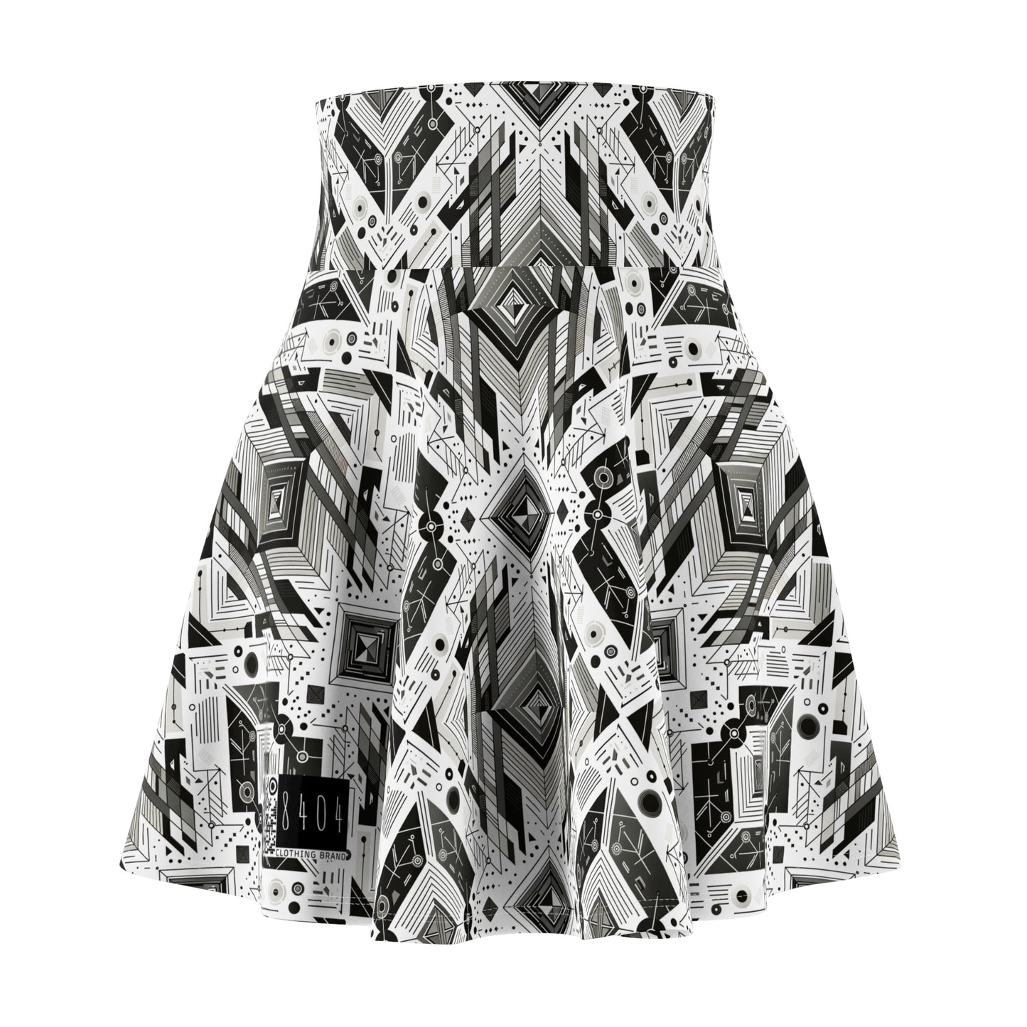 Digital Minimalism Minimalist Tech Women's Skater Skirt - 8404 Design-51