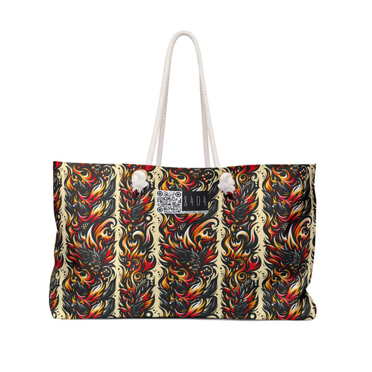 Flame Graphics Maximalist Streetwear Weekender Bag - 8404 Design-65