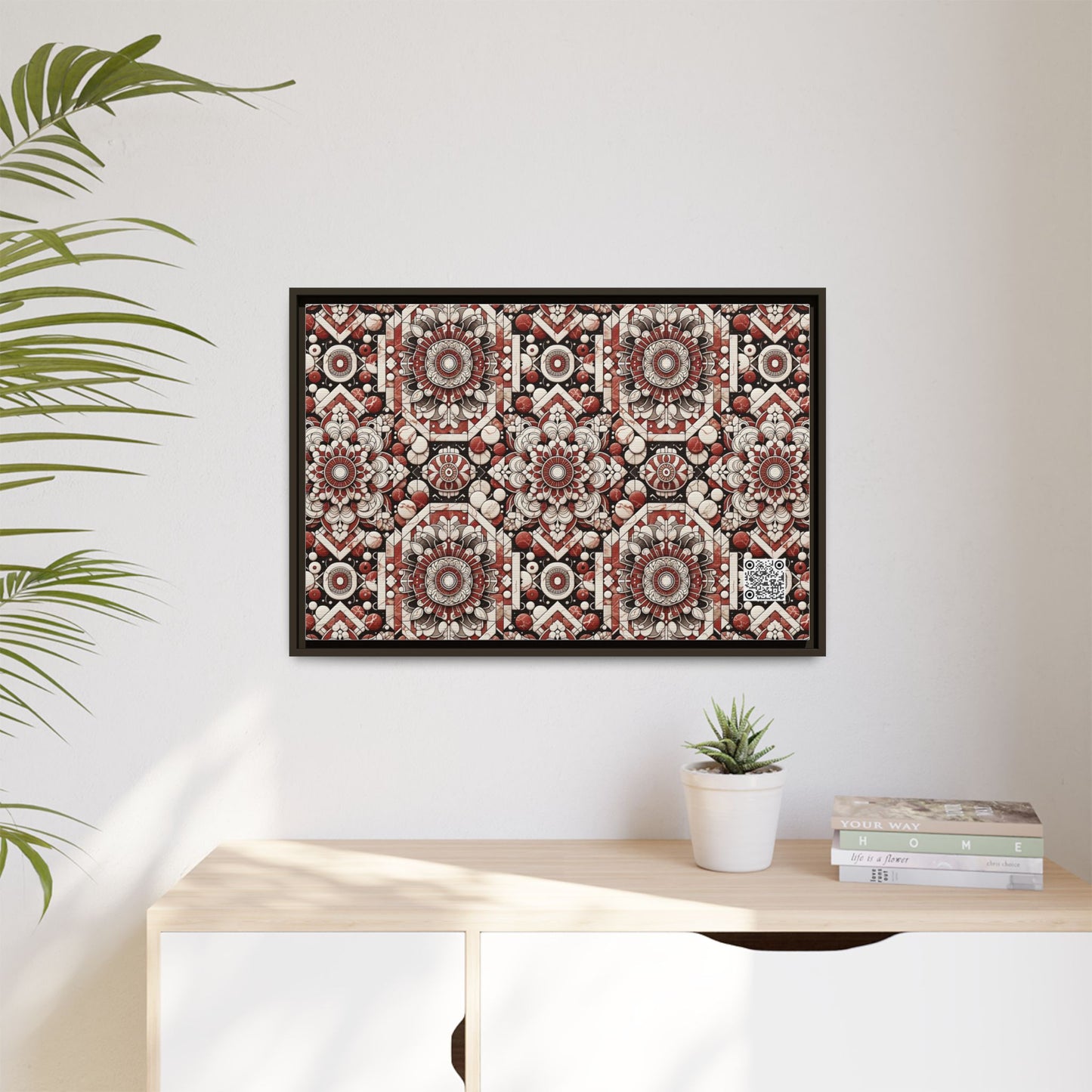 Neo Jomon Sculptural Aesthetics Artisanal Streetwear Matte Canvas, Framed (multi-Color) - 8404 Design-55 A
