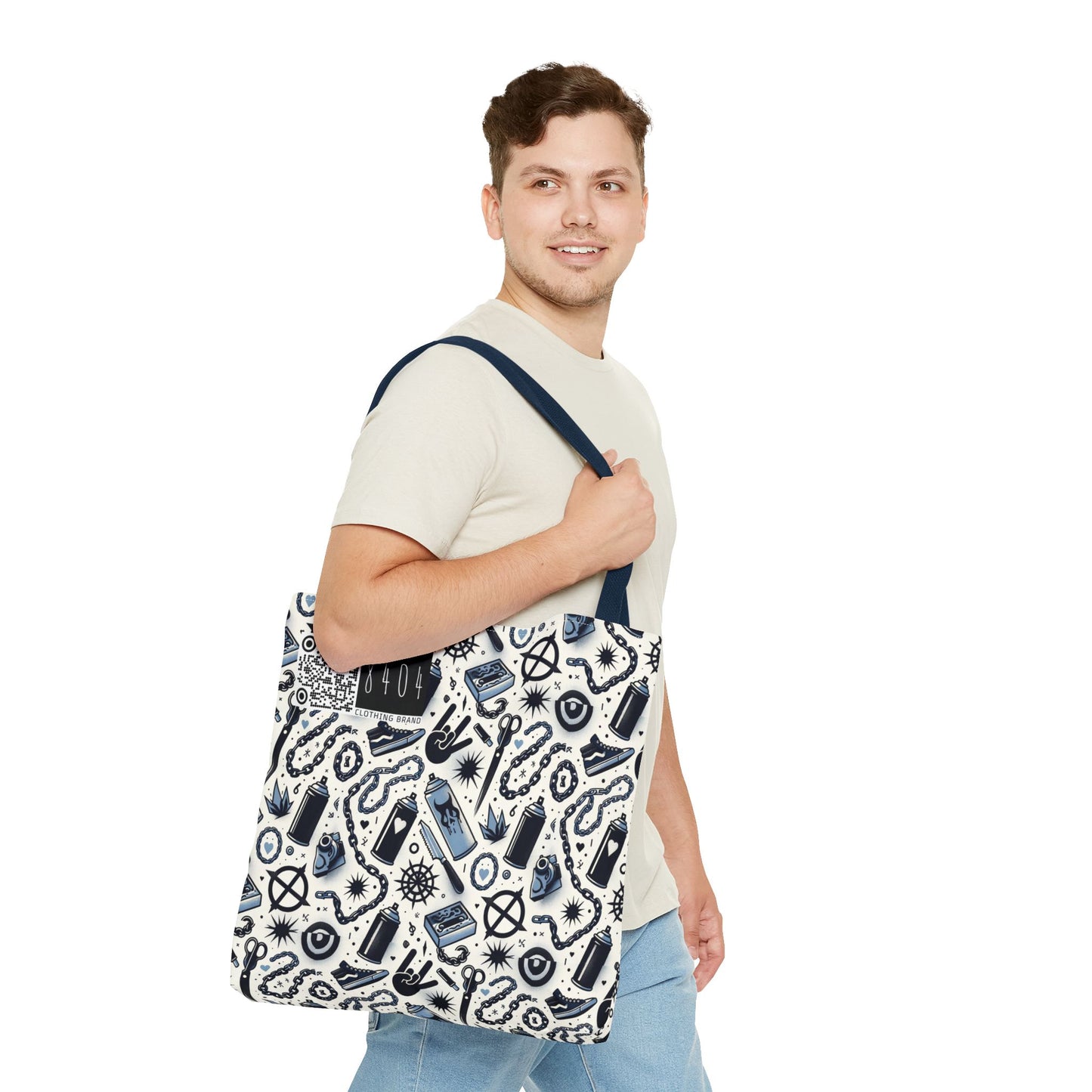 Cultural Rebellion Graphics Edgy and Rebellious With a Hint of Nostalgia Tote Bag - 8404 Design-57