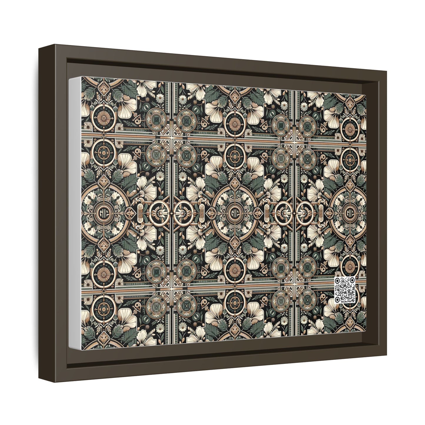 Cyber Garden Party Tech Garden Extravaganza Matte Canvas, Framed (multi-Color) - 8404 Design-66 A
