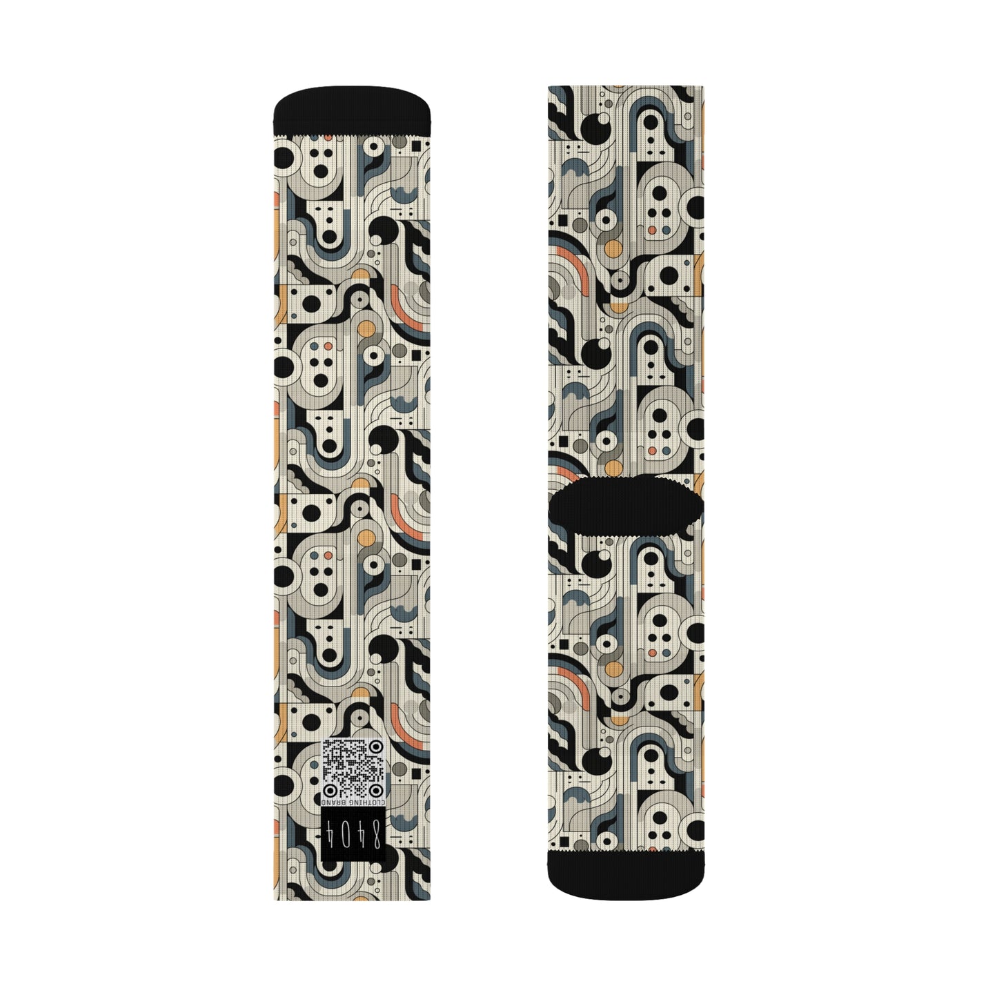 Modern Minimalism Minimalist Tech Sublimation Socks - 8404 Design-60