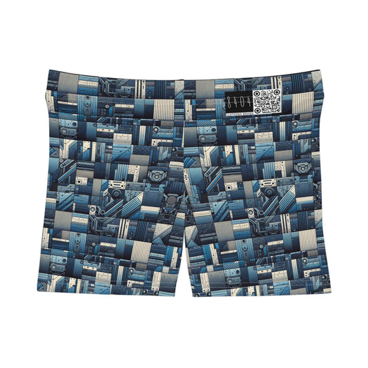 Tech-Inspired Utility Tech-Forward Streetwear With Utilitarian Edge Women's Shorts - 8404 Design-44