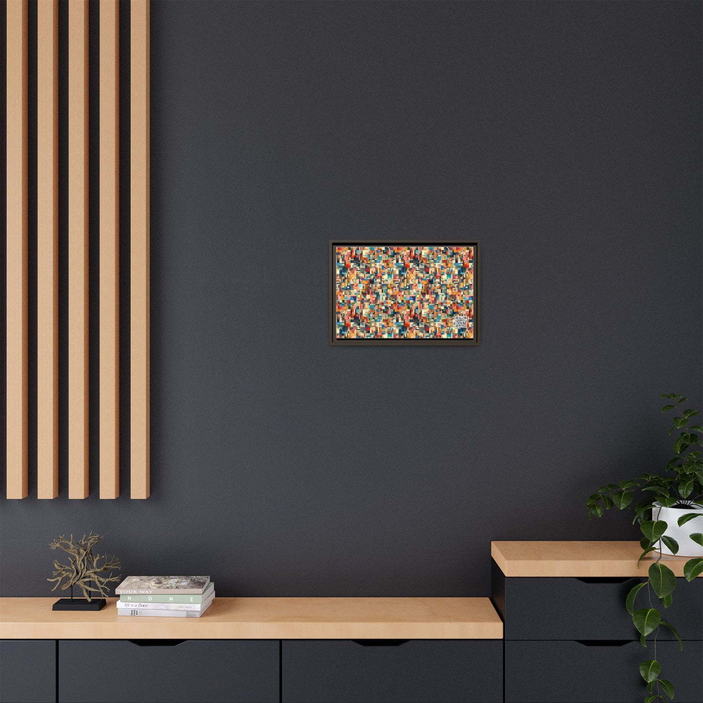 Digital Artistic Expression Artistic Streetwear Matte Canvas, Framed (multi-Color) - 8404 Design-46 B