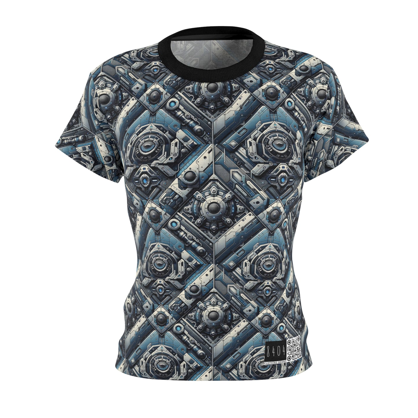 Tech Utility Fusion Tech-Forward Utility With a Futuristic Edge Women's Cut & Sew Tee - 8404 Design-43