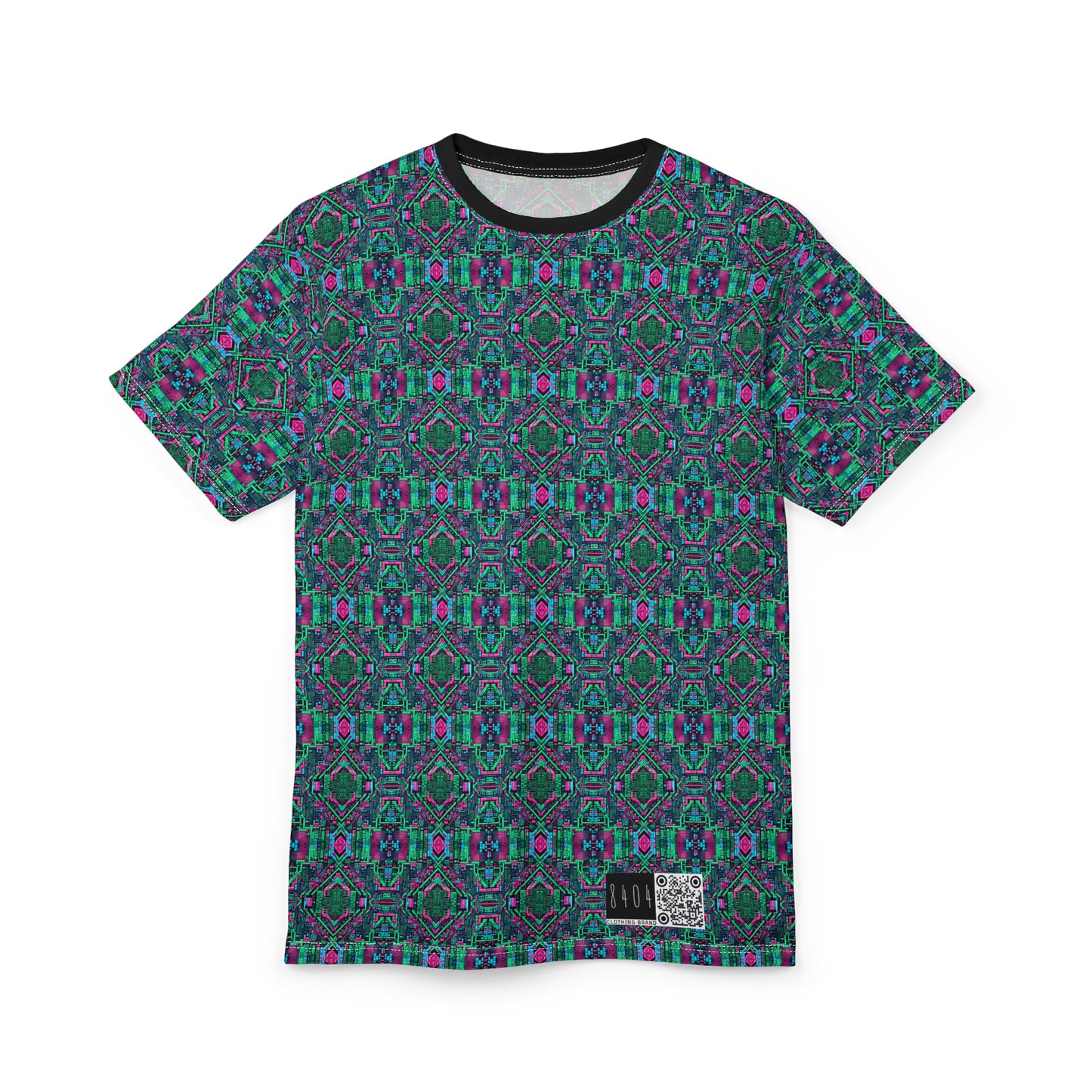 Digital Glitch Vibes Tech-Inspired Streetwear Unisex Cut & Sew Tee - 8404 Design-71