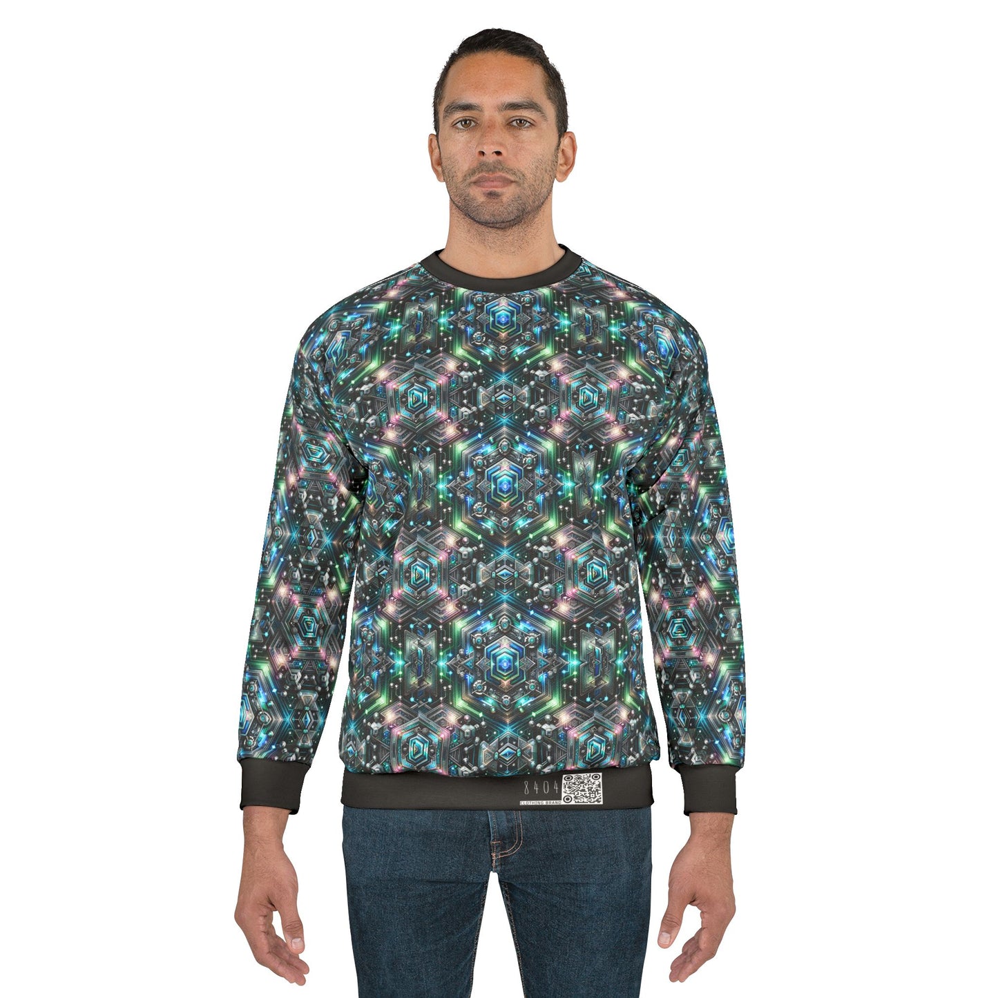 Tech-Infused Futurism Futuristic Tech Sweatshirt - 8404 Design-63