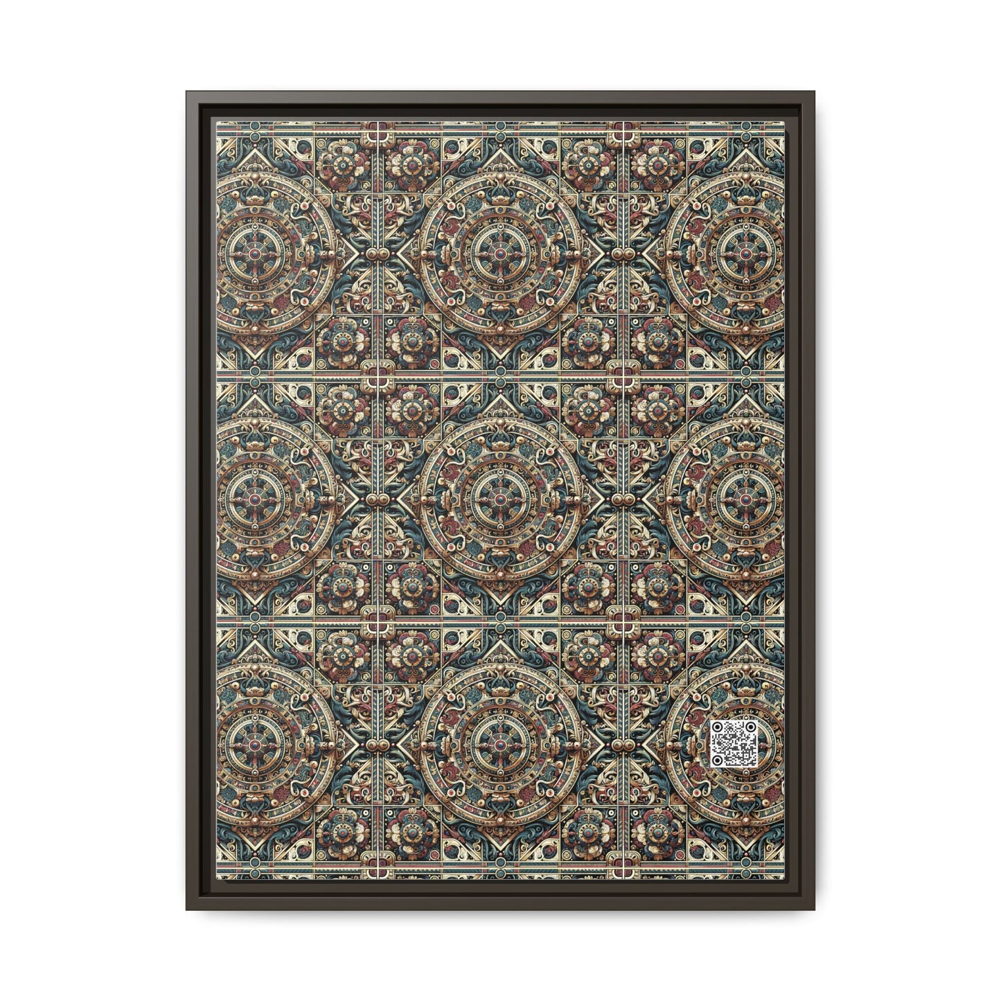 Urban Renaissance Historical Fusion With Street Edge Matte Canvas, Framed (multi-Color) - 8404 Design-57 A