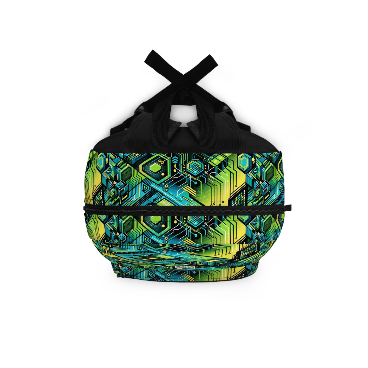 Tech-Infused Neon Tech-Forward Streetwear Backpack - 8404 Design-38