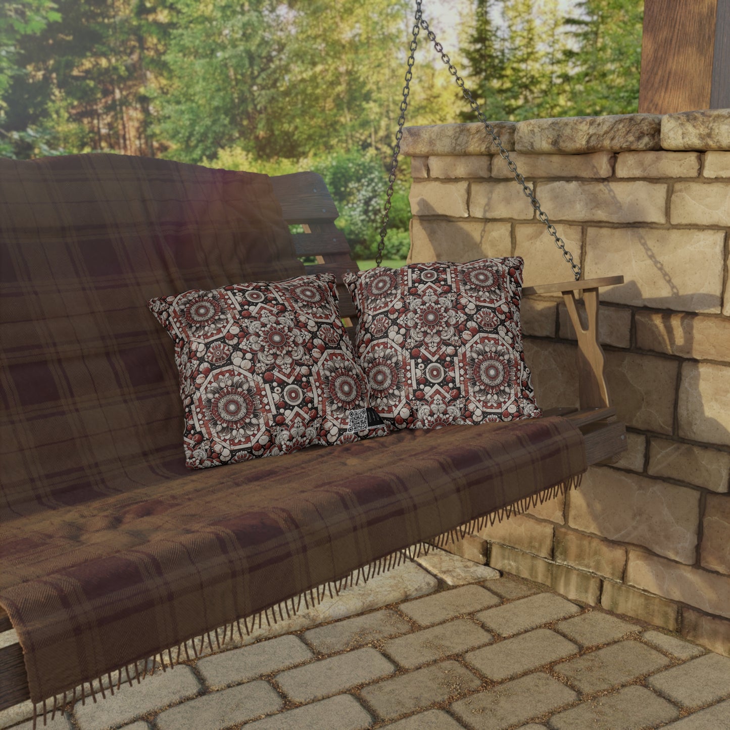Neo Jomon Sculptural Aesthetics Artisanal Streetwear Outdoor Pillow - 8404 Design-55
