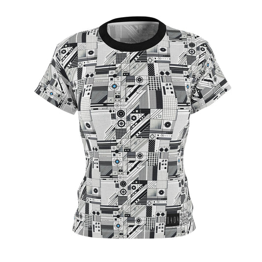 Digital Minimalism Minimalist Tech Women's Cut & Sew Tee - 8404 Design-52