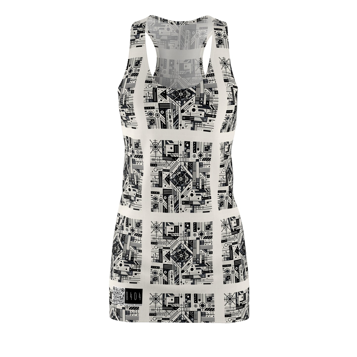Digital Minimalism Minimalist Tech Women's Cut & Sew Racerback Dress - 8404 Design-47