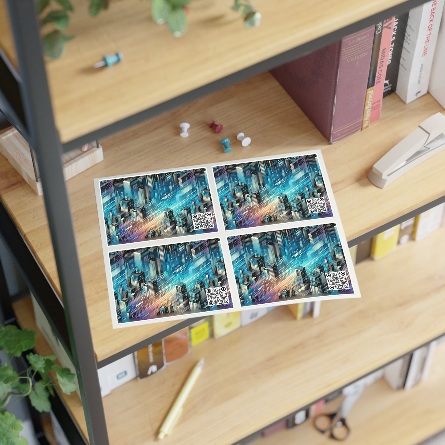 Digital Motion Futuristic Tech Sticker Sheets - 8404 Design-58