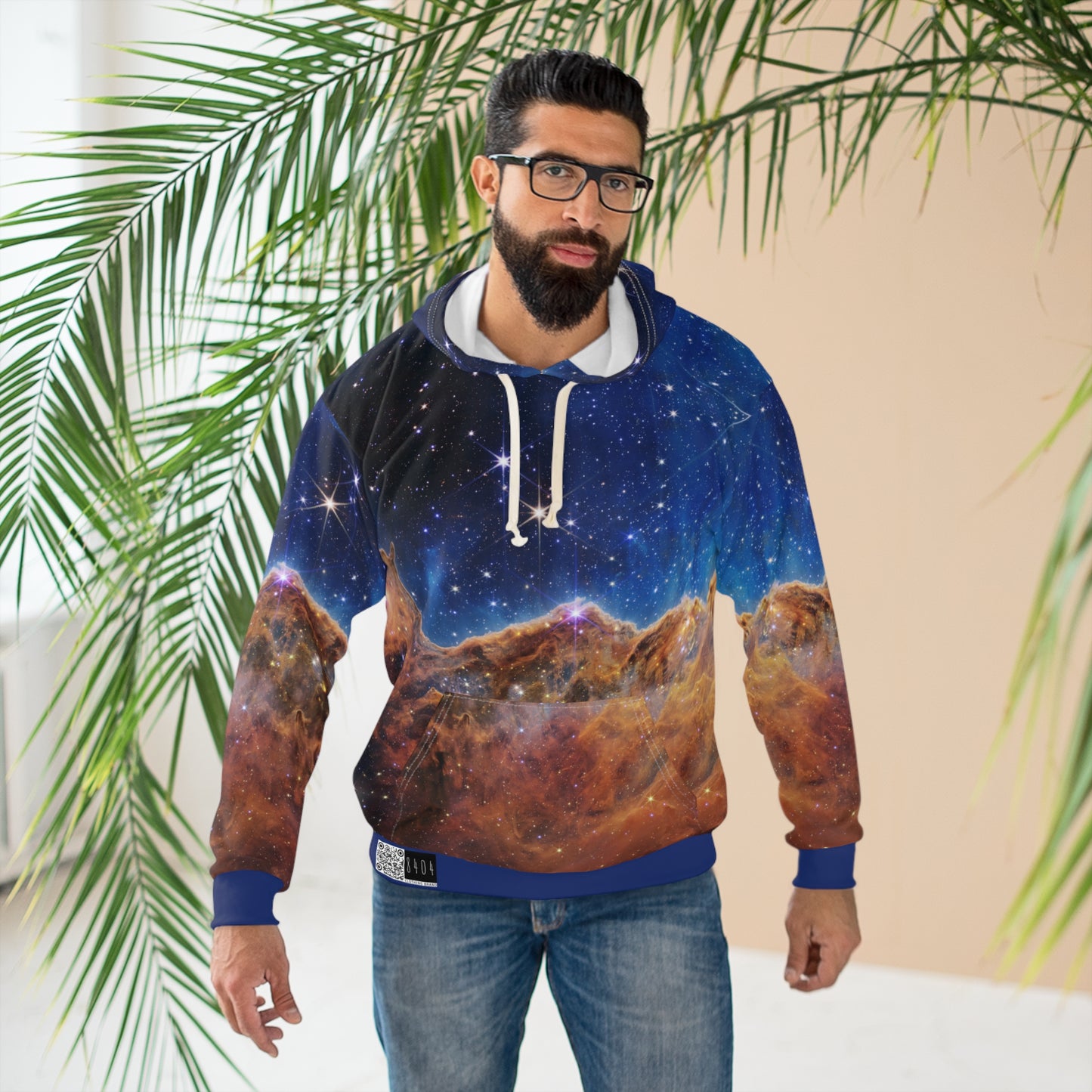 8404 Unisex Adult's "star Birth in Carina Nebula " Fashion Pullover Hoodie