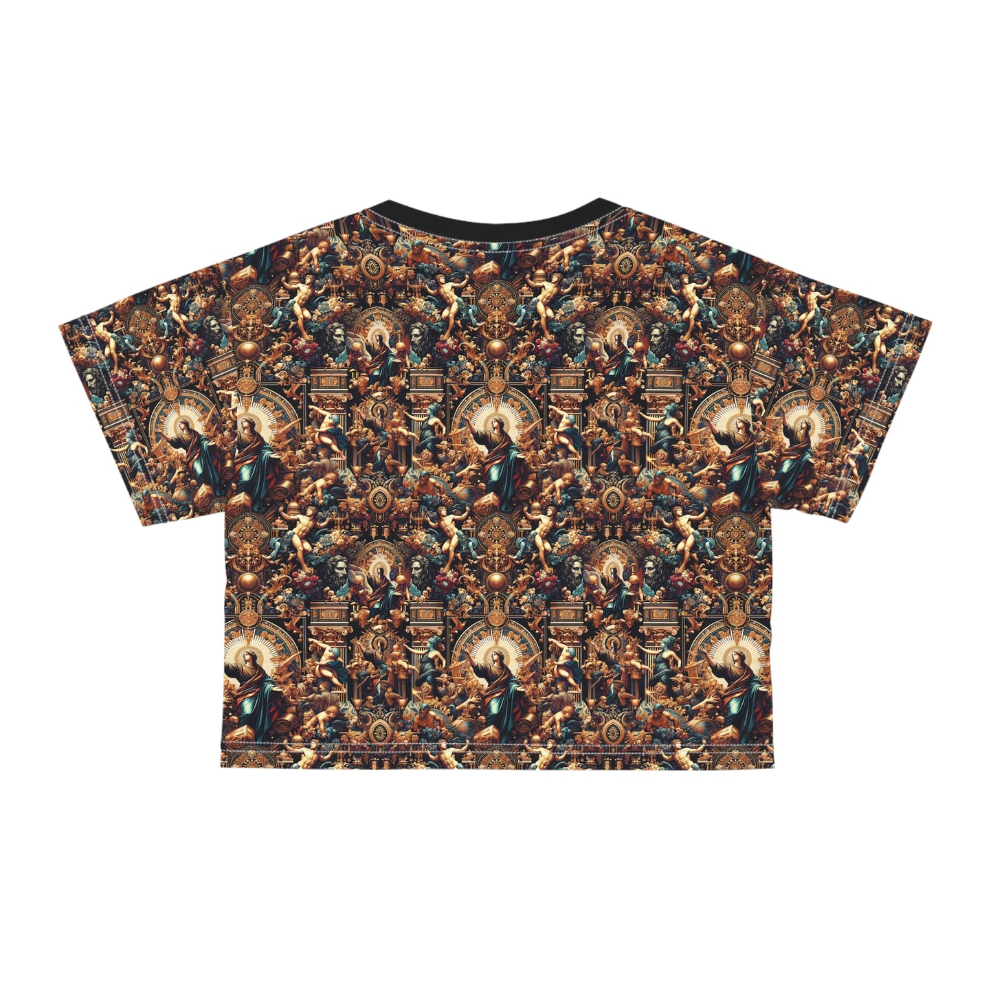 Digital Renaissance Luxurious Streetwear Inspired By Classical Art With a Modern Twist Crop Tee - 8404 Design-64