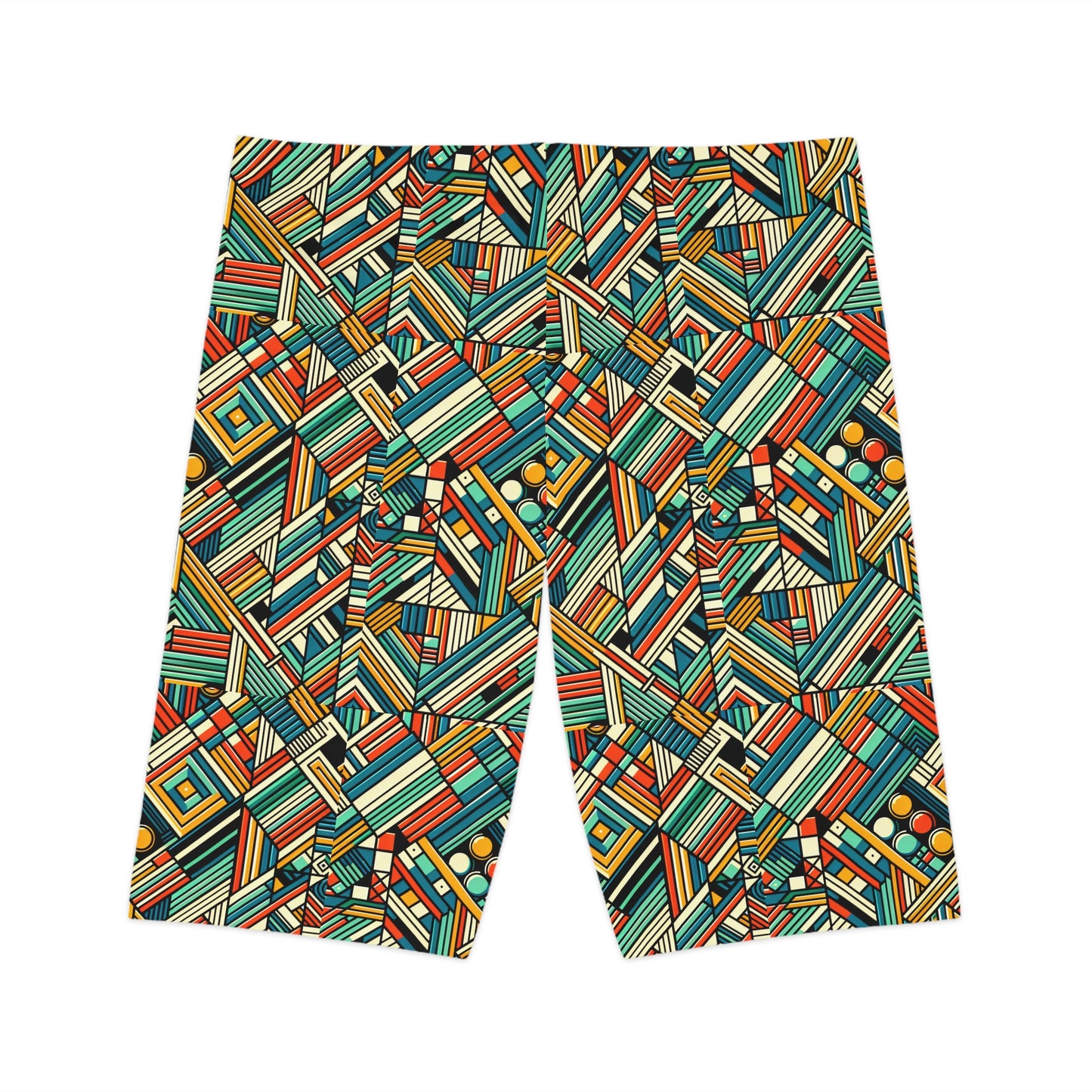 Abstract Graphic Art Modern Artistic Expression Women's Bike Shorts - 8404 Design-67