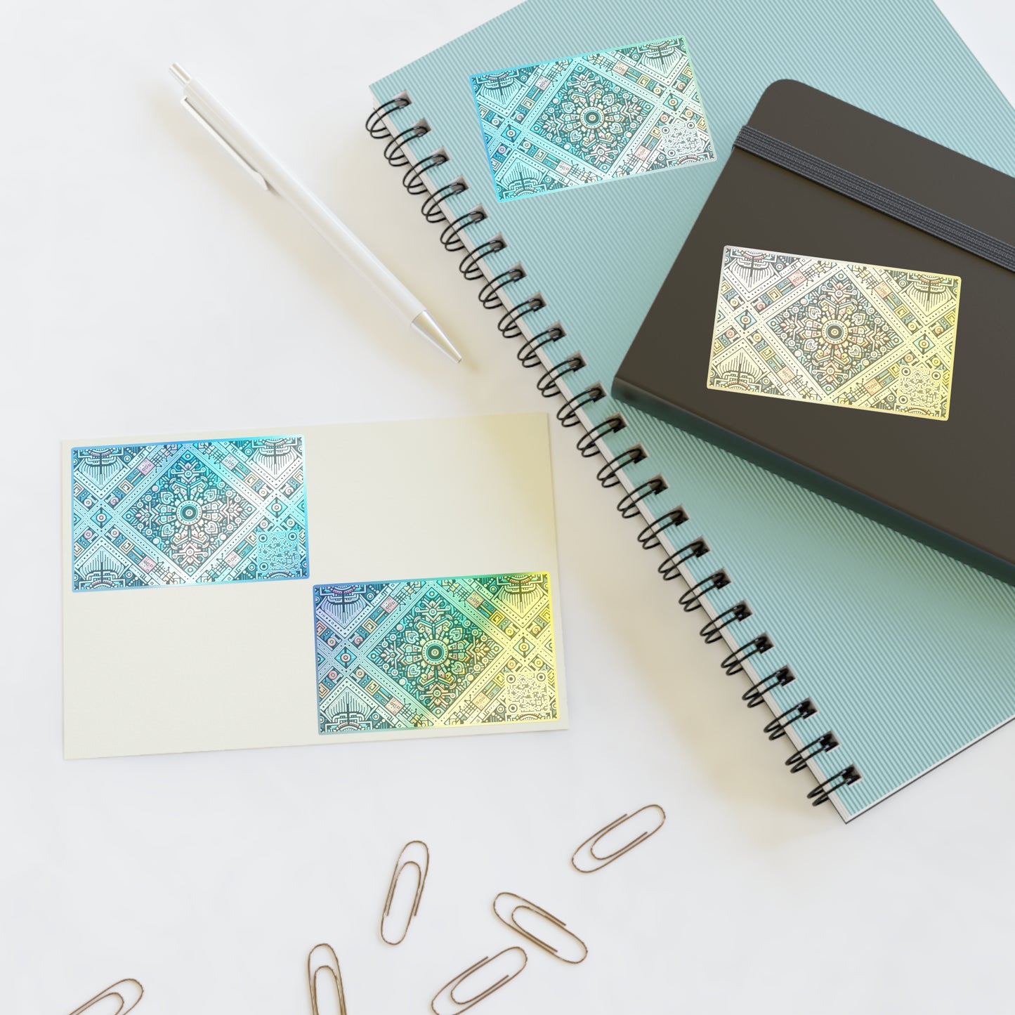Cultural Fusion Tech Blend of Cultural Heritage With Tech-Inspired Elements Sticker Sheets - 8404 Design-64