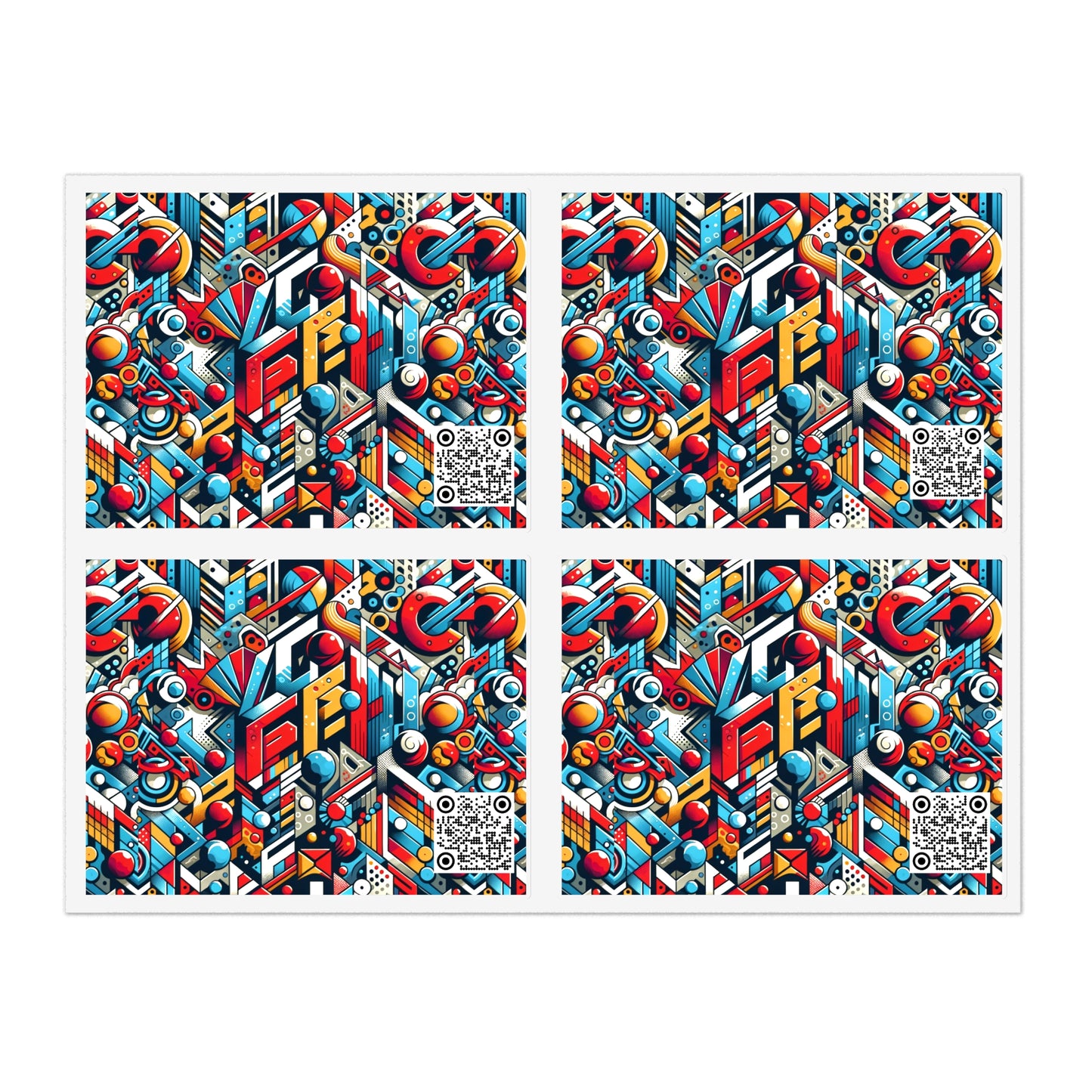 Neo-Traditional Street Art Modern Street Art Fusion Sticker Sheets - 8404 Design-67