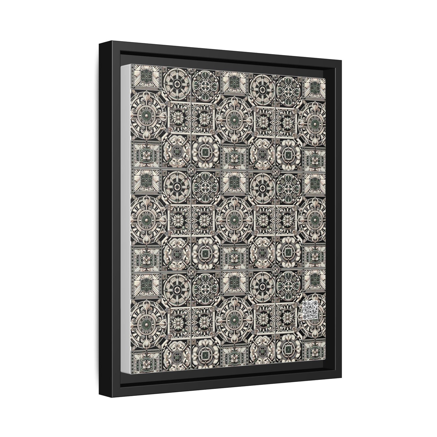 Cyber Garden Party Tech Garden Extravaganza Matte Canvas, Framed (multi-Color) - 8404 Design-45 A