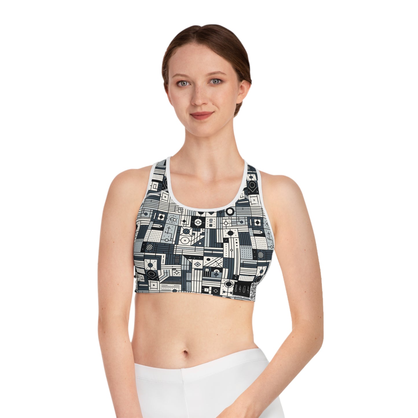 Digital Minimalism Minimalist Tech Sports Bra - 8404 Design-49