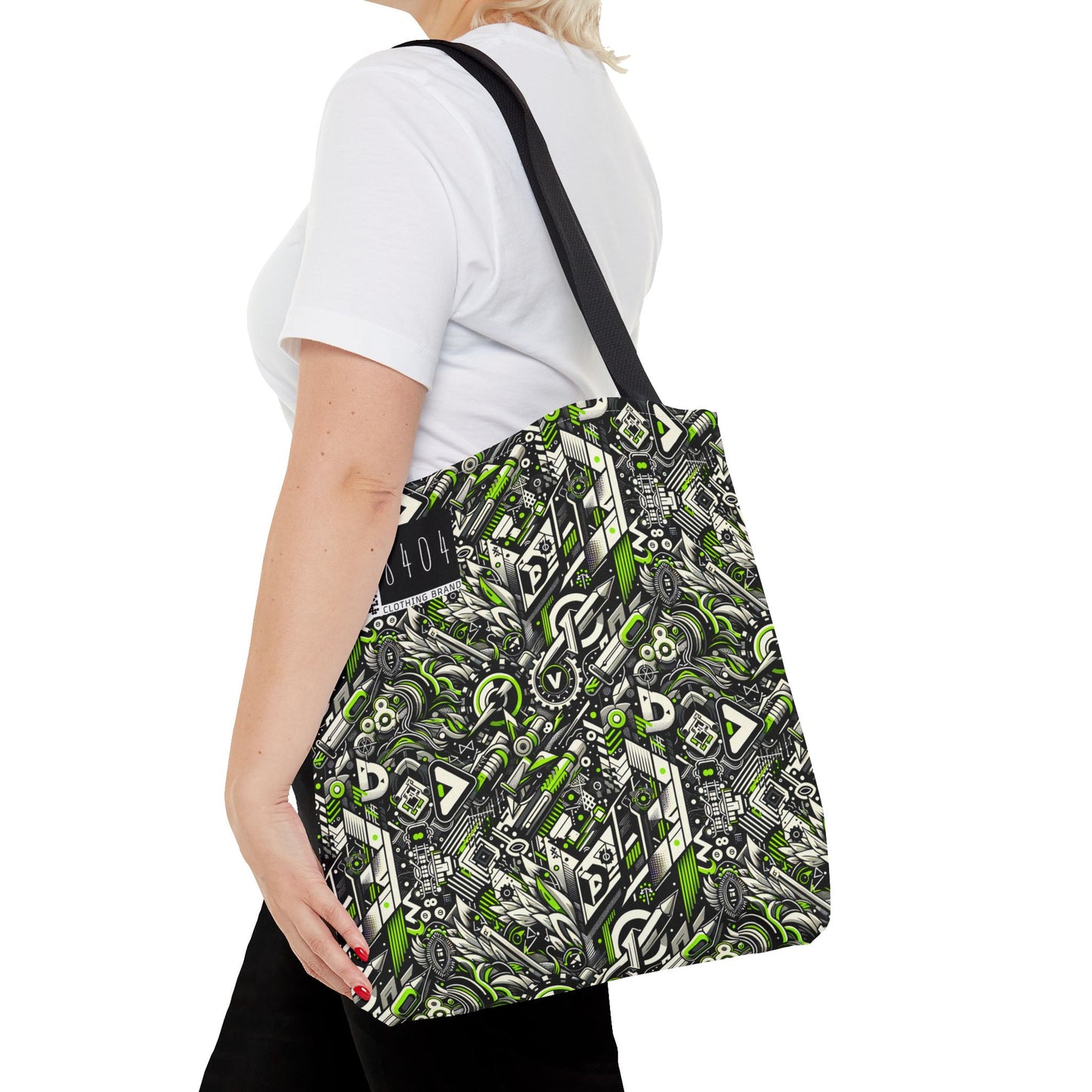 Graffiti Tech Fusion Bold Streetwear Fusion Tote Bag - 8404 Design-59