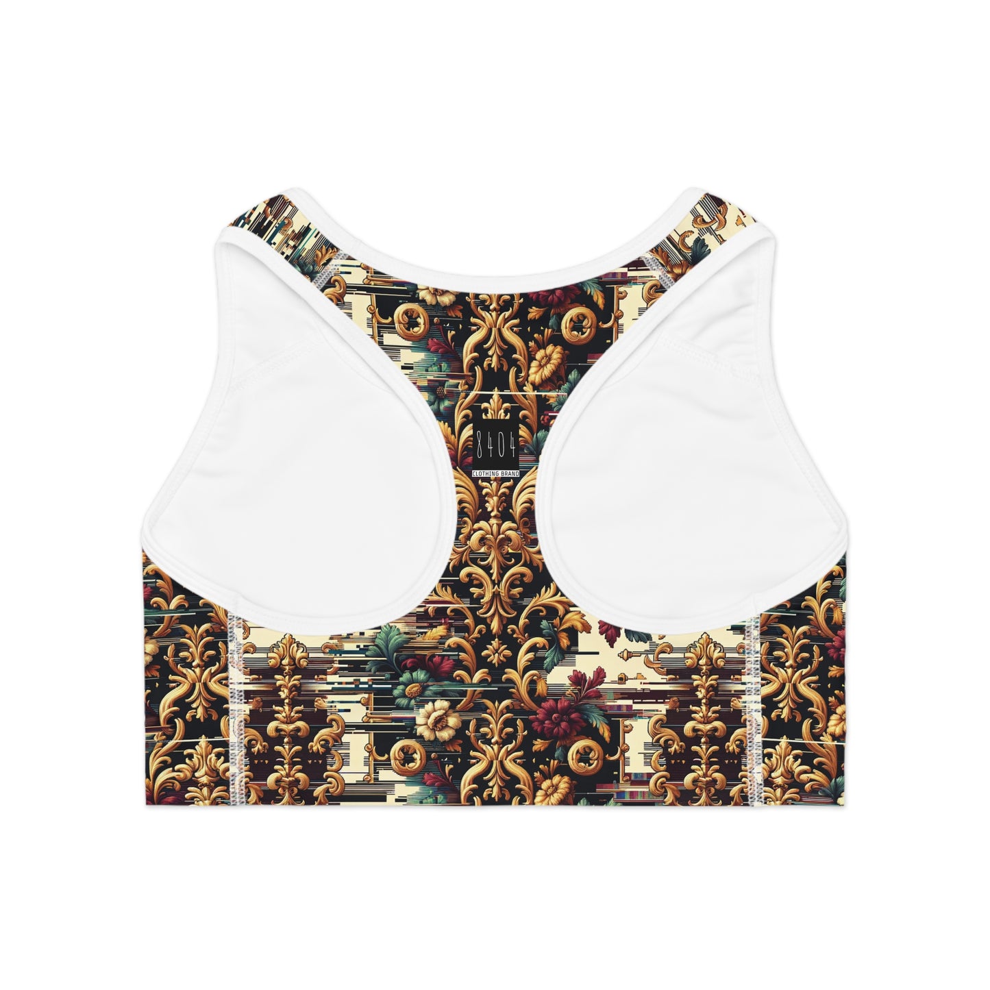 Digital Renaissance Modern Baroque Fusion Sports Bra - 8404 Design-63