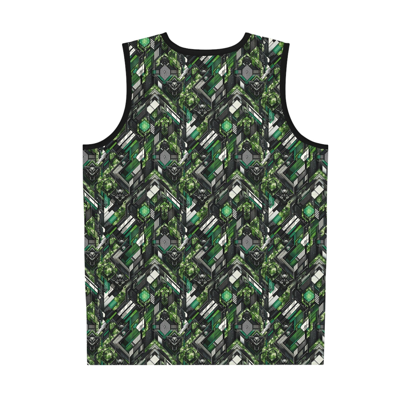 Tech Camo Fusion Tech-Forward Streetwear With a Futuristic Edge Basketball Jersey - 8404 Design-58