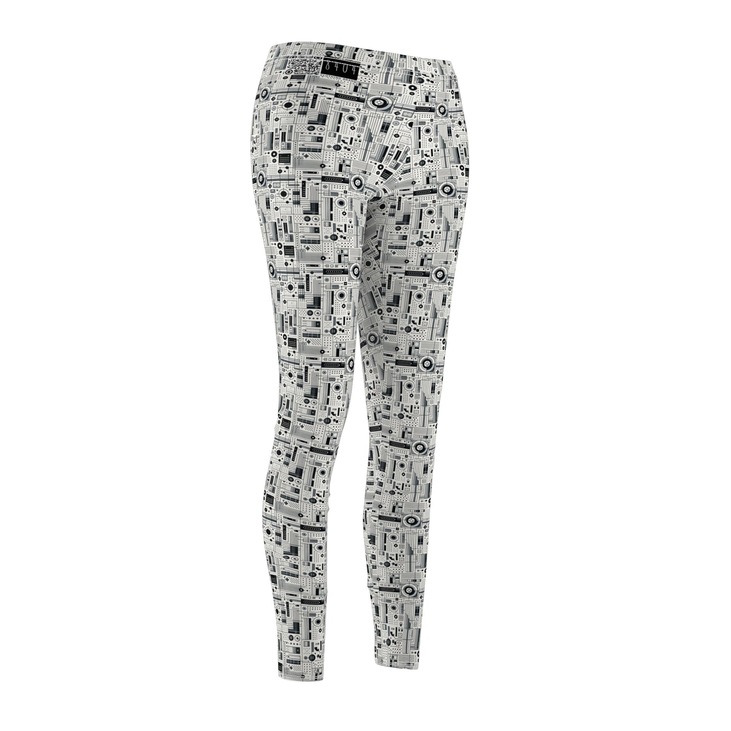 Digital Minimalism Minimalist Tech Women's Cut & Sew Casual Leggings - 8404 Design-53