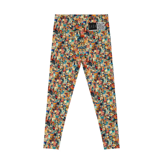 Digital Artistic Expression Artistic Streetwear Stretch Leggings - 8404 Design-46