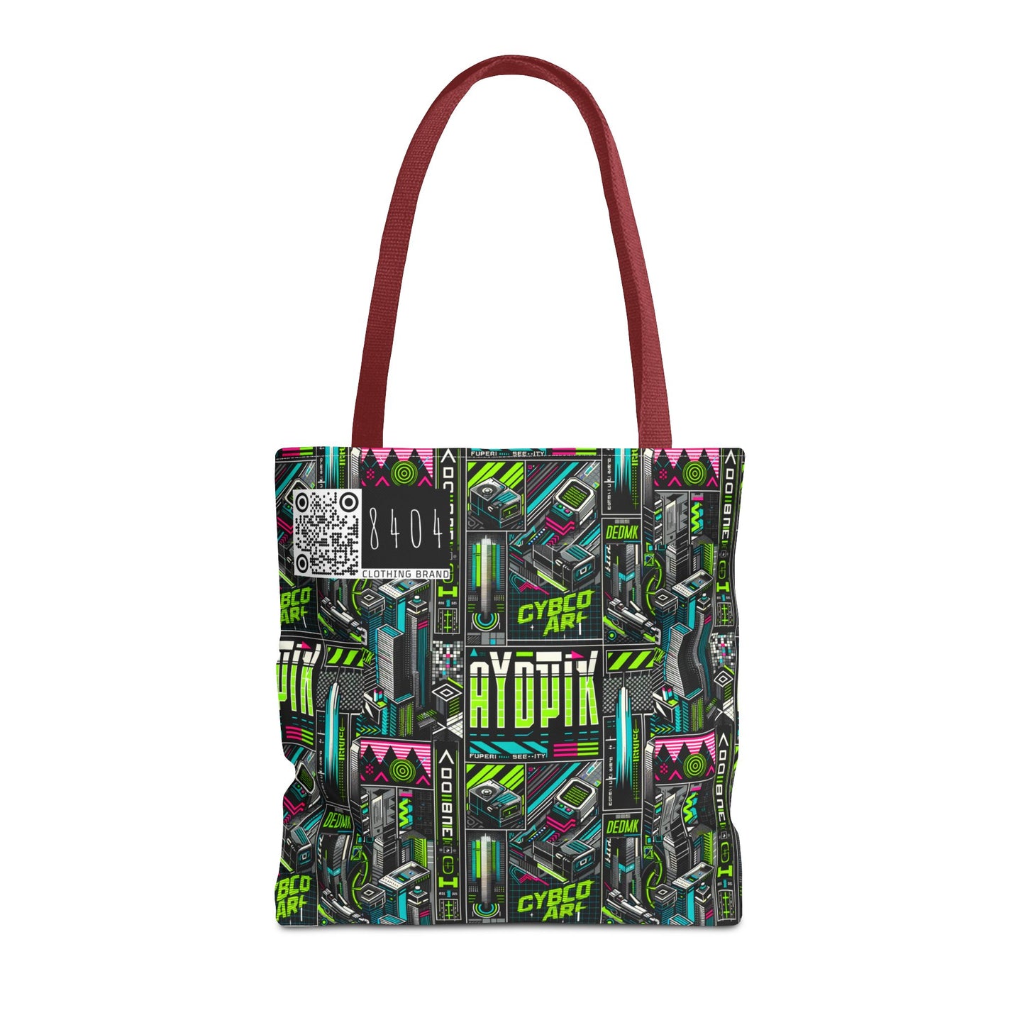 Tech-Forward Graphics Tech-Inspired Streetwear Tote Bag - 8404 Design-46