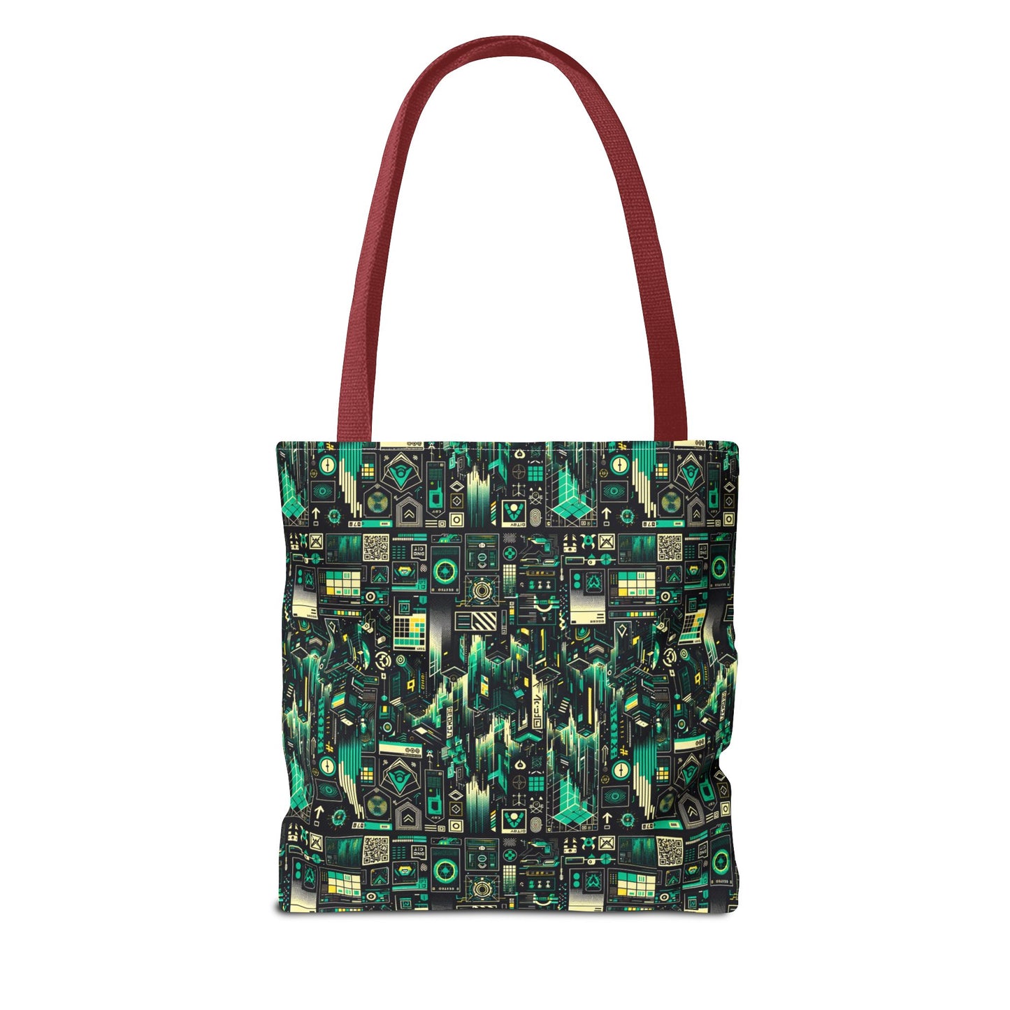 Digital Dystopia Tech Noir Tote Bag - 8404 Design-63