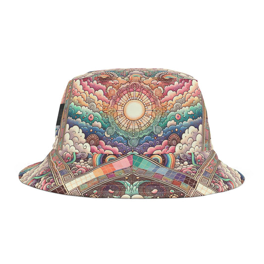 Digital Dreamland Whimsical and Nostalgic Streetwear With a Digital Twist Bucket Hat - 8404 Design-56