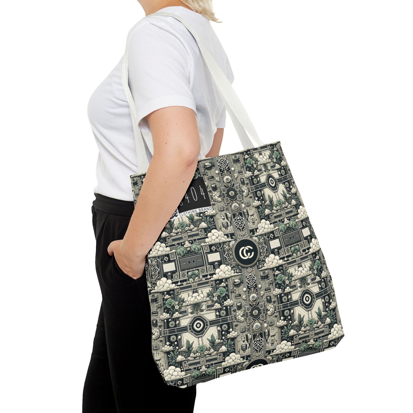 Cyber Garden Party Tech Garden Extravaganza Tote Bag - 8404 Design-54