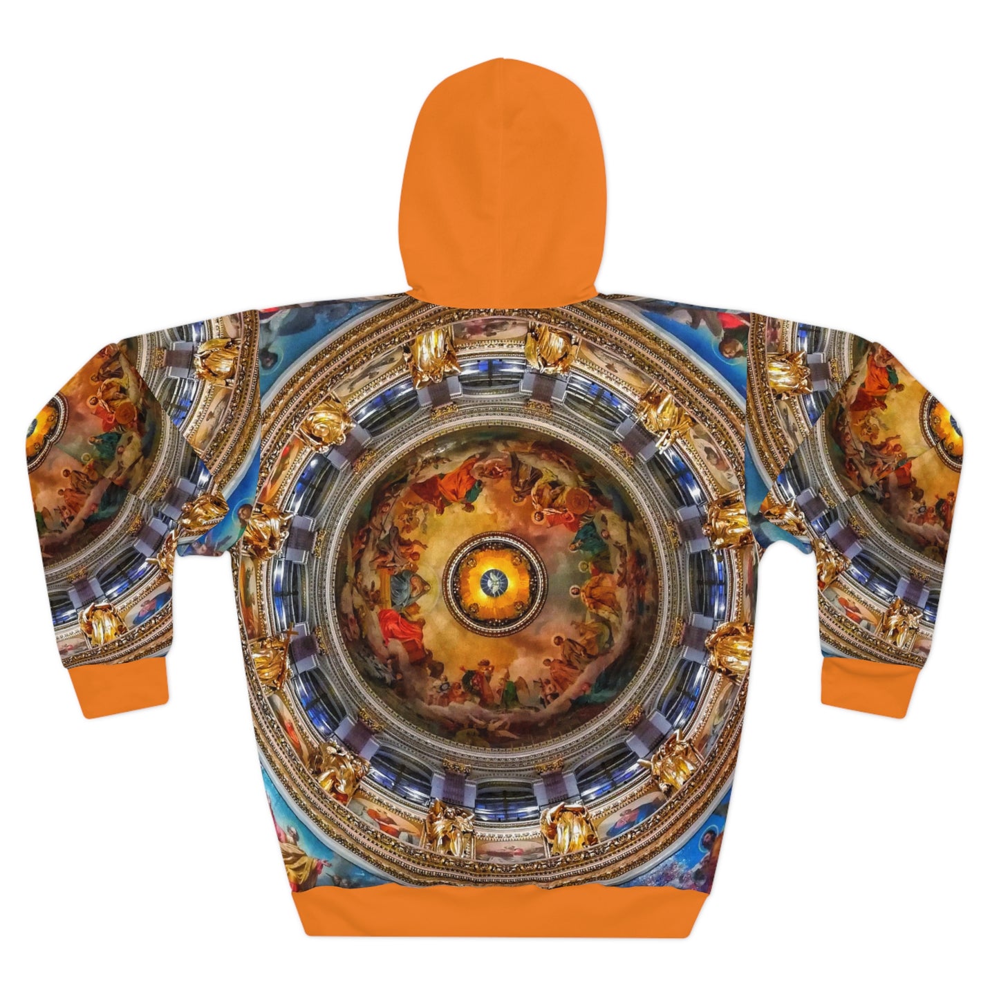8404 Unisex Adult "divine in Orange" Fashion Pullover Hoodie