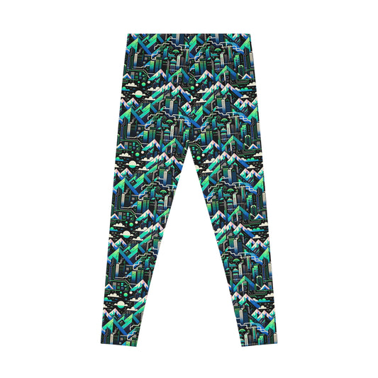 Digital Adventure Graphics Digital Explorer Stretch Leggings - 8404 Design-55