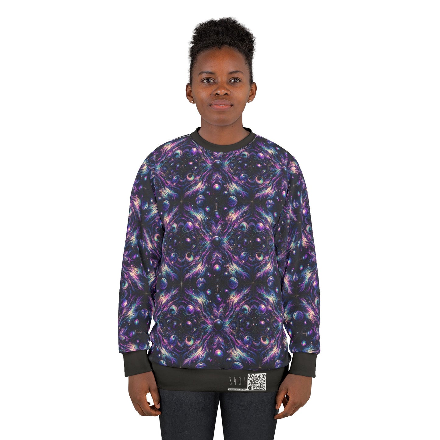 Galactic Hues Tech-Forward Cosmic Fusion Sweatshirt - 8404 Design-41