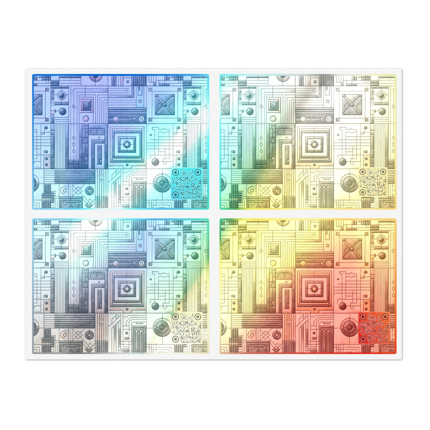 Tech Utility Chic Tech-Forward Minimalist Sticker Sheets - 8404 Design-54